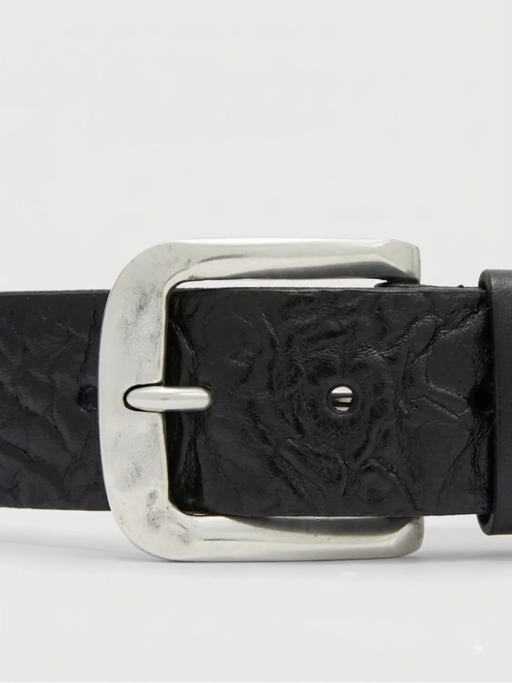 John Varvatos Nova Leather Belt Size 40  Black Brand new with tags